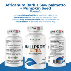 HALLPROST ULTRA – Prostate Health Complex – Urinary Incontinence – 60 Caps