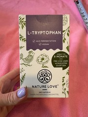 Nature Love L-Tryptophan 500mg, 240 Capsules – Gluten Free Vegan Made in Germany