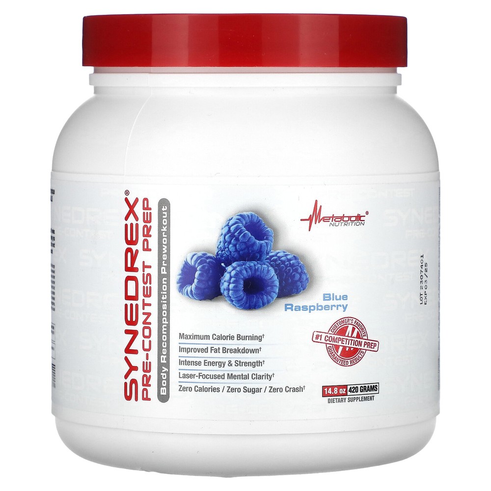 Synedrex, Pre-Contest Prep, Blue Raspberry, 14.8 oz (420 g)