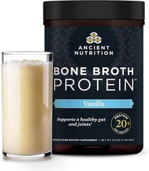 Ancient Nutrition Bone Broth Protein Powder Vanilla 20srv Grass Fed Collagen