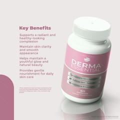 Derma Essential Capsules – Skin Health Support for Daily Glow & Hydration -5Pack