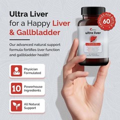 3pcs UpWellness Ultra Liver Supplement for Liver Health and Gallbladder Suppo…