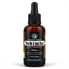 Amazing Herbs Yohimbe Express Liquid Extract Supplement 1.0 fluid ounce