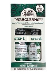 GuruNanda PARACLEANSE 2 Step Kit (2x 1 Fl Oz) Exp: 04.2026+ ORIGINAL FORMULA•NEW