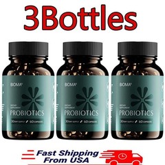 3 Pack BIOMA Probiotics Digestive for Gut Support Health Men & Women 60 Capsule