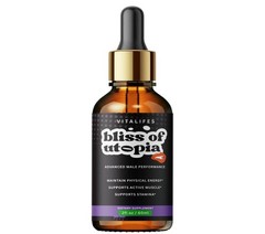Bliss of Utopia Drops for Men Advanced Health Support & Peak Vitality (30 Serv)