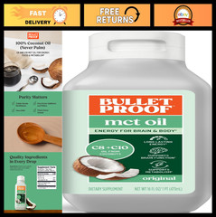 100% Pure MCT Oil – Triple-Distilled Coconut Oil for Keto Energy, Unflavored, 16