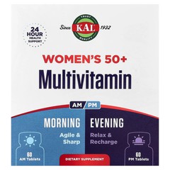Women’s 50+ Multivitamin, Morning & Evening, 2 Pack, 60 Tablets Each
