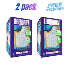 Legendary Foods Protein Pastry – Blueberry 4 Pack | Protein Snack ( 2 PACK)