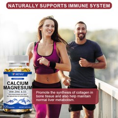 Calcium 1000mg Magnesium 400mg Zinc 25mg Vitamin D3 600iu Bone Muscle Health MX