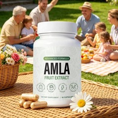 Organic Amla Capsules 1000mg – Indian Gooseberry Amla Fruit Supplement – Orga…