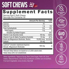 NEW Hair Growth Soft Chews Thicker Stronger Hair 60 Mixed Berry Reduce Wrinkles