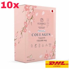 10x KUMIKO Collagen Powder 150,000mg Anti-Aging Smooth Skin Brighten Whitening