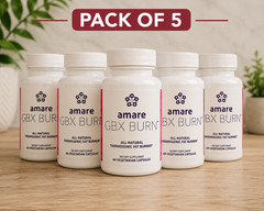 Amare Global GBX Burn 60 Caps – New / Sealed! Fat Burner | Pack of 5