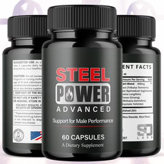 (1 Pack) Steel Power Advanced Male Health Support Supplement SteelPower 120 Caps