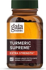 Gaia Herbs Turmeric Supreme Extra Strength 60 Vegan 03/2025