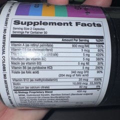 IQ Biology Hair, Skin & Nails Vitamin Complex 60 Capsules Exp 2/27