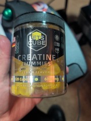 Lets Cube Nutrition Creatine Gummies Lemon Flavor 6000mg 120 Cubes