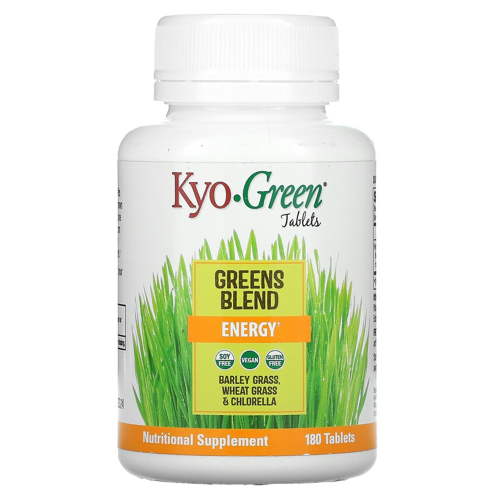 Wakunaga – Kyolic Kyo-Green Phytonutrient Source Energy 180 Tablets Gluten-Free,