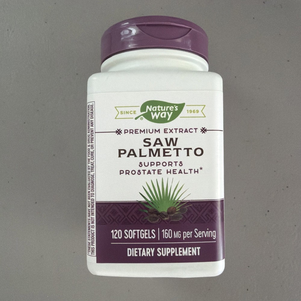 Nature’s Way Saw Palmetto Extract 160 mg – 120 Softgels exp. 11/30/2026