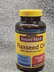 Nature Made Flaxseed Oil 1000 mcg (500 mg Omega-3) Softgels 1000 count Ex.12/28