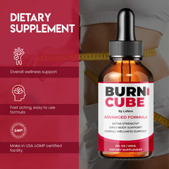 Burn Cube Drops, BurnCube for Weight Assistance & Metabolism & Slimming (2 oz)