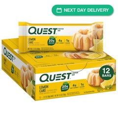 Quest Nutrition Lemon Cake Protein Bars 20g Protein Low Carb Gluten Free Keto