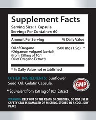 Weight Loss Pills – Oregano Oil 1500mg – Allergy Support – 60 Capsules