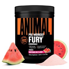 Animal Fury Pre Workout Powder – Watermelon 350mg Caffeine BCAA Amino Acids 2…