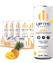UPTIME – Mango Pineapple – Zero Sugar 12 Pack Premium Energy Drink