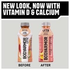 BODYARMOR Lyte Peach Mango Sports Drink, 12 fl oz (8 Pack)