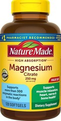 Nature Made Magnesium Citrate 250mg – 120 Softgels