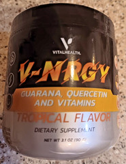 Vital Health V-NRGY Natural Energy Vitamin Drink Mix, Tropical Flavor 3.1 oz.