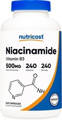 Nutricost Niacinamide Vitamin B3 500mg 240 Capsules Flush Free Non-GMO Gluten Fr