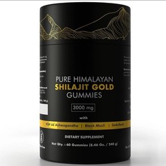 3X Shilajit Himalayan Natural Gold Gummies 3000mg With Ashwagandha Gokshura