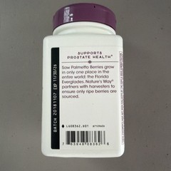 Nature’s Way Saw Palmetto Extract 160 mg – 120 Softgels exp. 11/30/2026