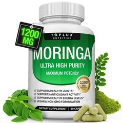 Toplux Nutrition Moringa Superfood Supplement 1200mg All-in-One Wellness 90ct