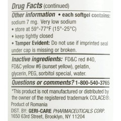 Geri-Care Softgel 100 mg 401-10-GCP 12 Bottles 1000 per Bottle