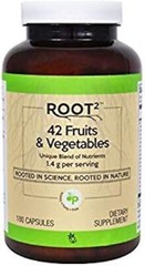 Vitacost ROOT2 42 Fruits Vegetables — 1.4 g per serving – 180 Capsules