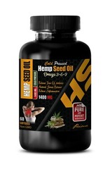 Gluten-Free Hemp Capsules – ORGANIC HEMP SEED OIL – Pure Hemp Seed Oil 1Bot 60C