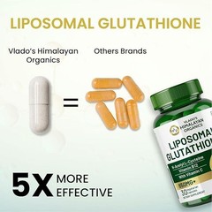 Himalayan Organics Liposomal Glutathione 650 mg+ Advanced Liposomal Formula-30Cp