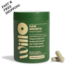 2 PACKS-WILLO Hair Growth Support for Women –Thicker, Fuller Hair & Healthy Hair