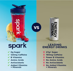 AdvoCare Spark Energy Drink Mix, Fruit Punch, Sugar-Free, 10.5 oz