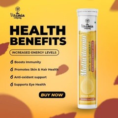 TVC Multivitamin (20 Effervescent Tablets x 2) (Mango Flavor) Increased Energy