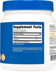 Nutricost L-Glutamine Powder, 5 Grams per Serving, Gluten Free & Non-GMO
