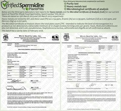 500 grams PlantPills Whole Food Spermidine Powder Lab Verified at 240mg/250g