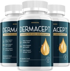 (3 Pack) Dermacept Capsules – Derma Cept Natural Blend Healthy Skin Care Pills