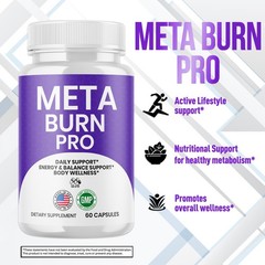 (5 Pack) Meta Burn Pro Advanced Energy & Fitness Formula MetaBurnPro 300 Capsule