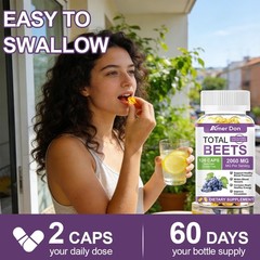 Total Beets Circulation Superfood Beet Root with Blood Pressure Support 120 Caps