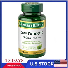 Nature’s Bounty Saw Palmetto 100 Count Herbal Supplement For Men’s Health, 450mg